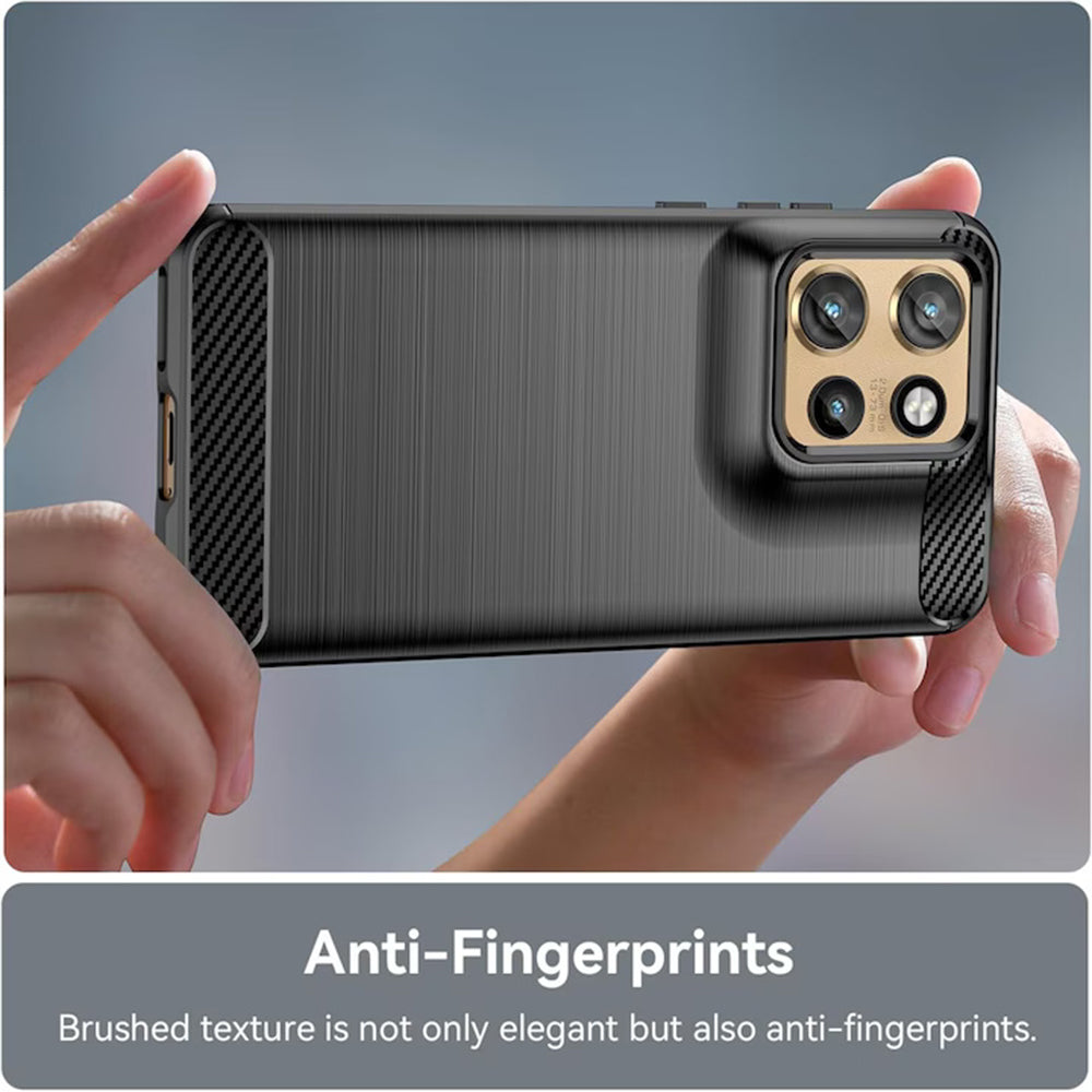 Funda para Motorola Edge 60 Neo / Edge 50 Neo, Techsuit, Carbono, Azul