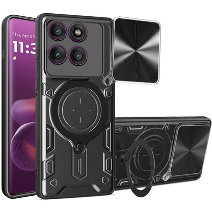 Funda para Motorola Edge 60 Pro, Techsuit, CamGuard Pro, Negra