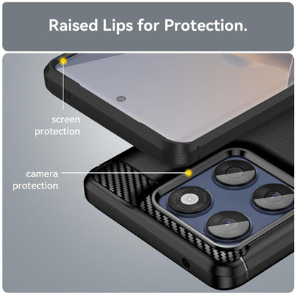 Funda para Motorola Edge 60 Pro, Techsuit, Carbono, Negra