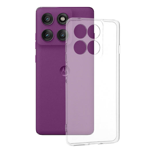 Funda para Motorola Edge 60 Pro, Techsuit, Clara, Transparente