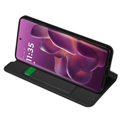 Funda para Motorola Edge 60 Pro, Techsuit, Magskin Book, Negra