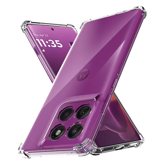 Funda para Motorola Edge 60 Pro, Techsuit, Antigolpes Transparente, Transparente