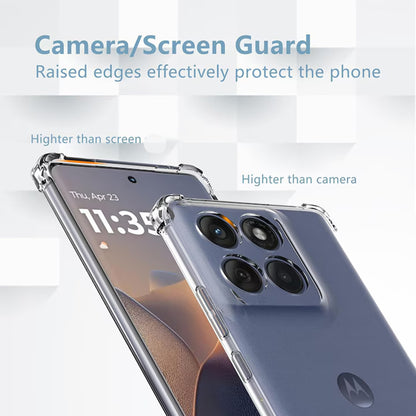 Funda para Motorola Edge 60 Pro, Techsuit, Antigolpes Transparente, Transparente
