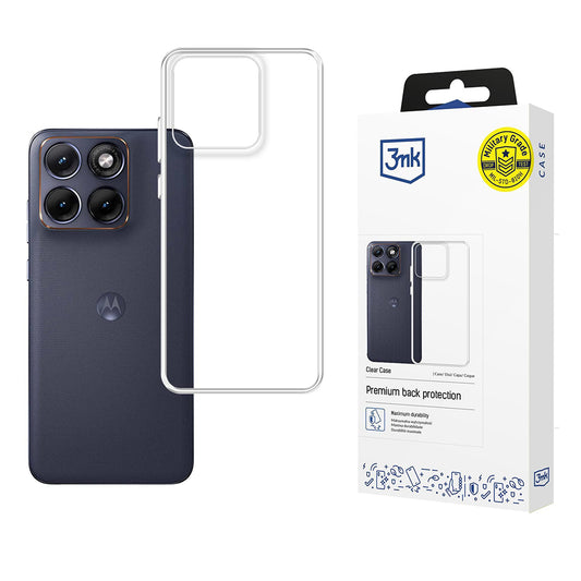 Funda para Motorola Edge 70 Fusion, 3MK, Clear, Transparente