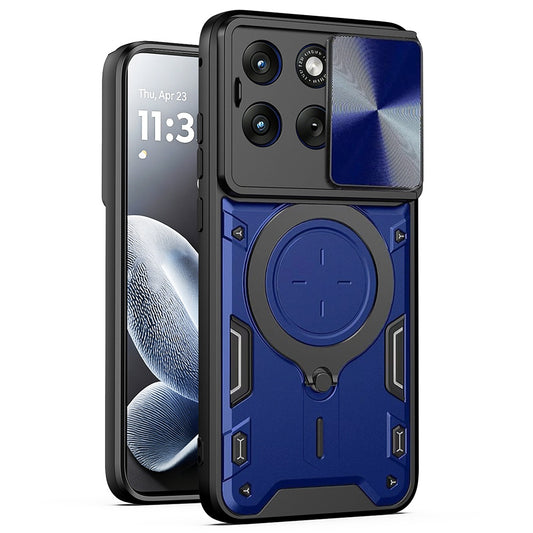 Funda para Motorola Edge 70 Fusion, Techsuit, CamGuard Pro, Azul
