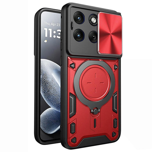 Funda para Motorola Edge 70 Fusion, Techsuit, CamGuard Pro, Roja