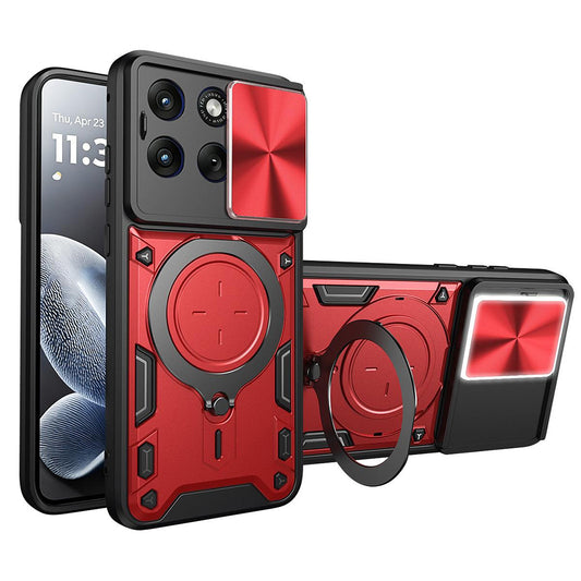 Funda para Motorola Edge 70 Fusion, Techsuit, CamGuard Pro, Roja