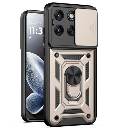 Funda para Motorola Edge 70 Fusion, Techsuit, CamShield, Dorada