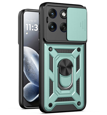 Funda para Motorola Edge 70 Fusion, Techsuit, CamShield, Verde