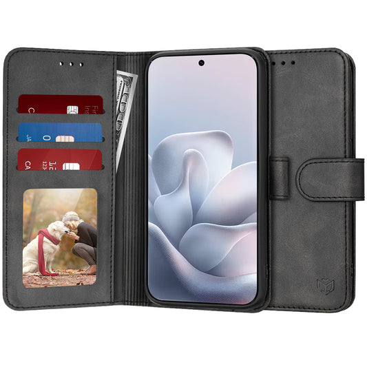 Funda para Motorola Edge 70 Fusion, Techsuit, Diary Book, Negra