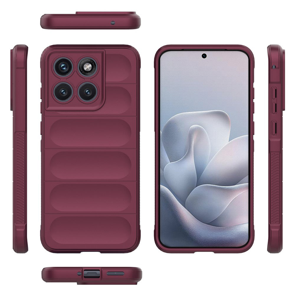 Funda para Motorola Edge 70 Fusion, Techsuit, Magic Shield, Vino