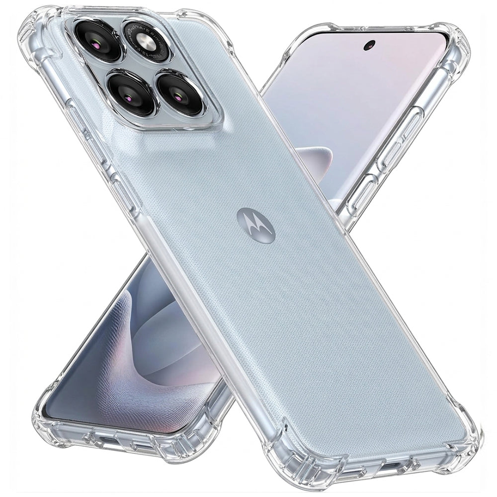 Funda para Motorola Edge 70 Fusion, Techsuit, Shockproof Clear, Transparente