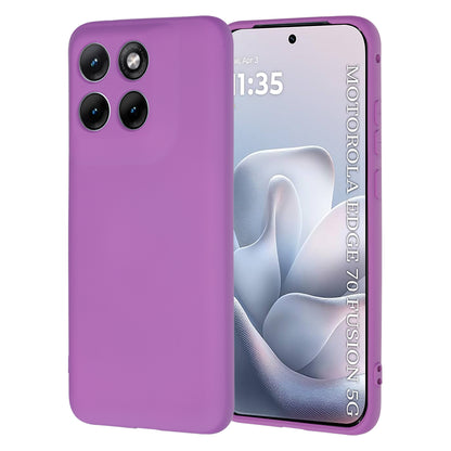Funda para Motorola Edge 70 Fusion, Techsuit, SoftFlex, Morado