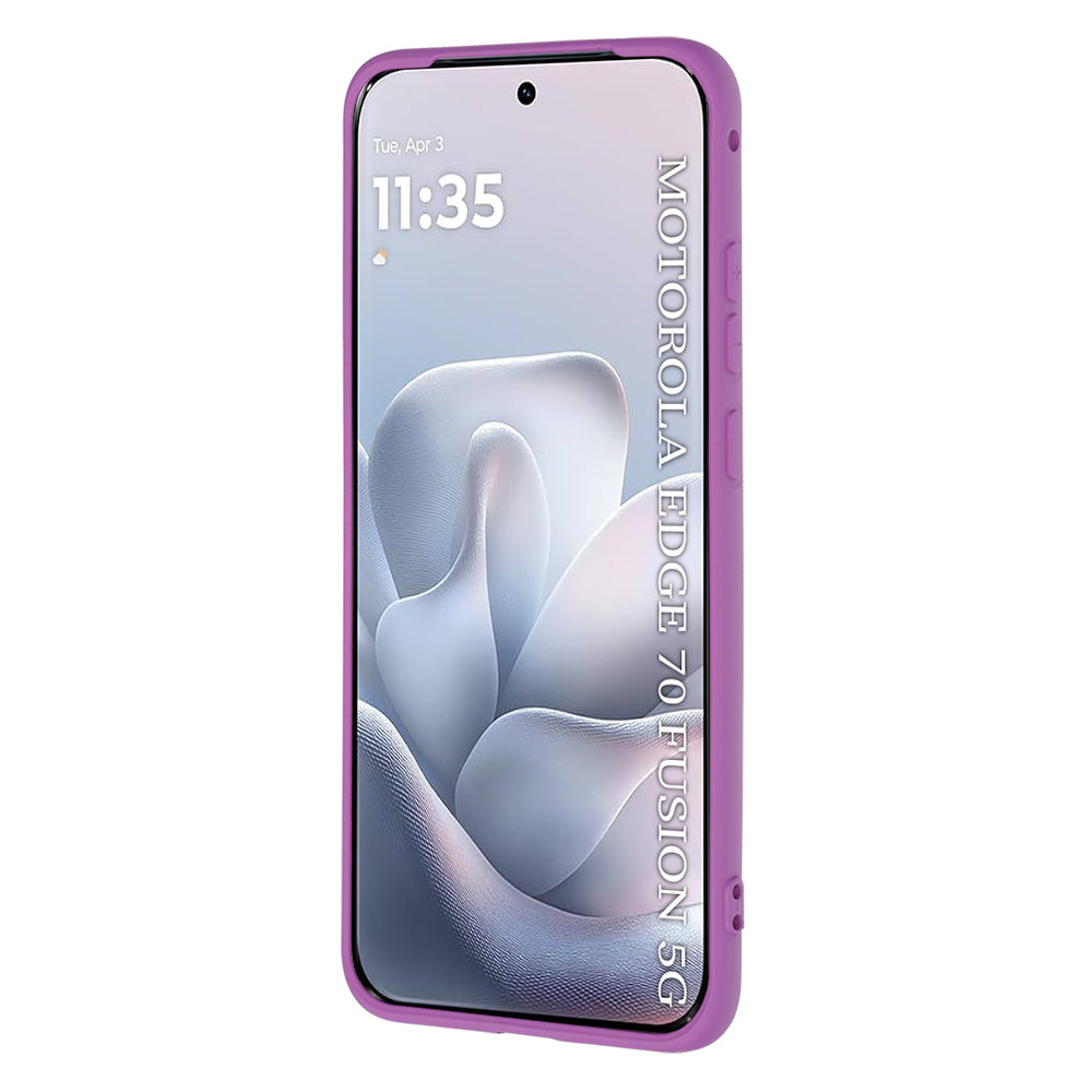 Funda para Motorola Edge 70 Fusion, Techsuit, SoftFlex, Morado