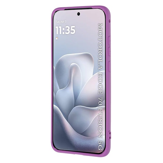 Funda para Motorola Edge 70 Fusion, Techsuit, SoftFlex, Morado