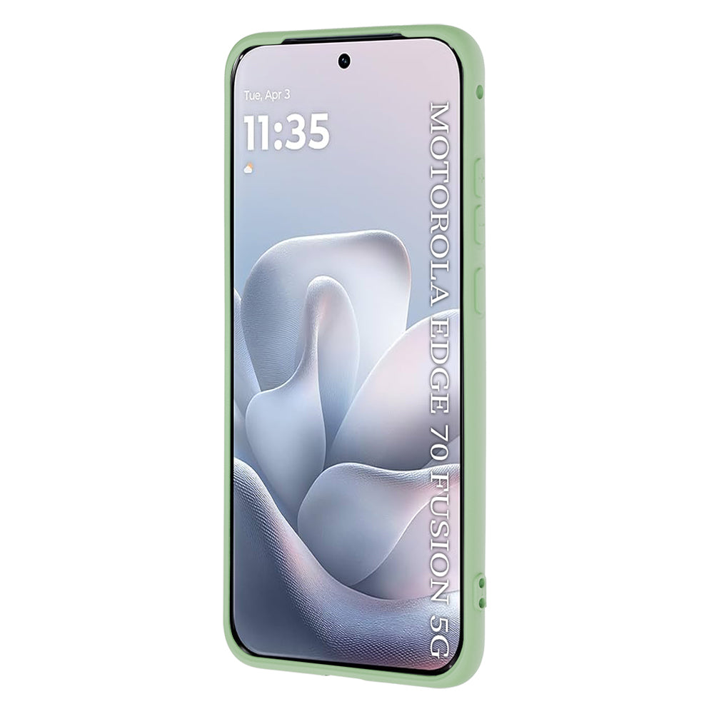 Funda para Motorola Edge 70 Fusion, Techsuit, SoftFlex, Verde Claro