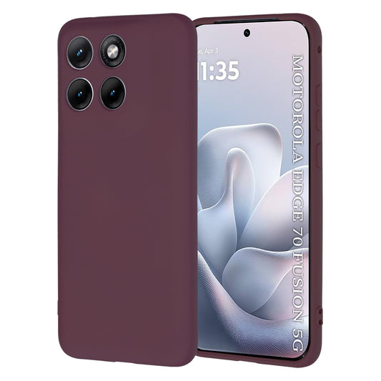 Funda para Motorola Edge 70 Fusion, Techsuit, SoftFlex, Vino