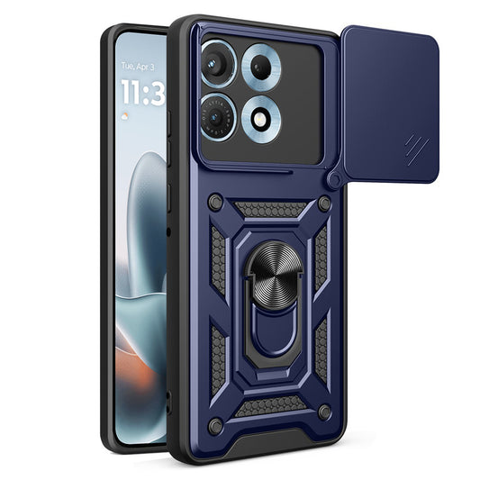 Funda para Motorola Edge 70 Max, Techsuit, CamShield, Azul