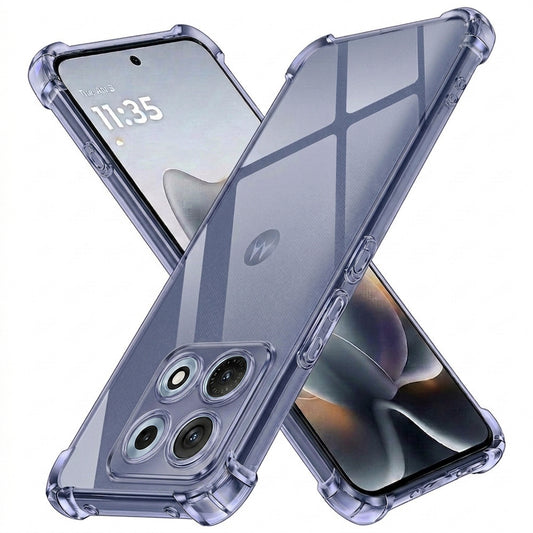 Funda para Motorola Edge 70 Max, Techsuit, Transparente a prueba de golpes, Ahumada