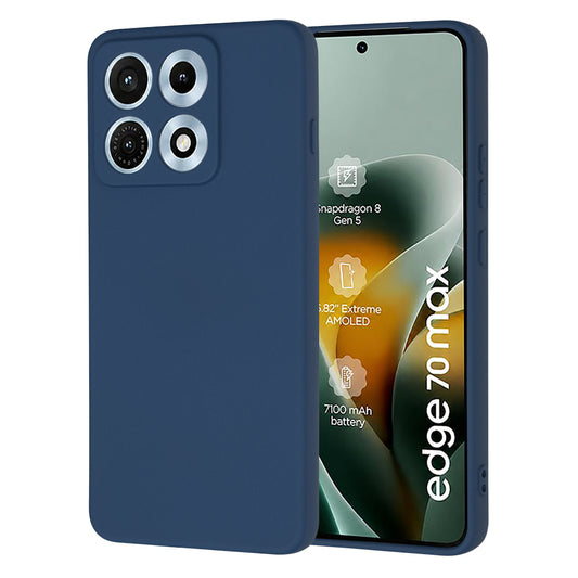 Funda para Motorola Edge 70 Max, Techsuit, SoftFlex, Azul marino