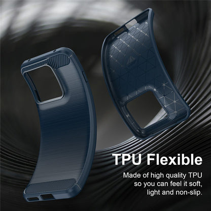 Funda para Motorola Edge 70 Pro, Techsuit, Carbono, Azul