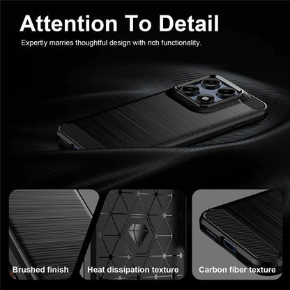 Funda para Motorola Edge 70 Pro, Techsuit, Carbono, Negra