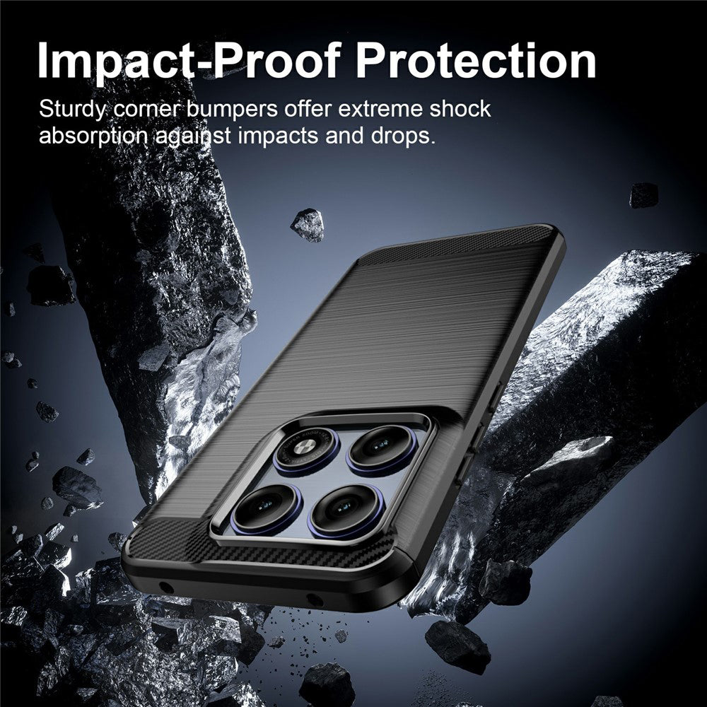 Funda para Motorola Edge 70 Pro, Techsuit, Carbono, Negra
