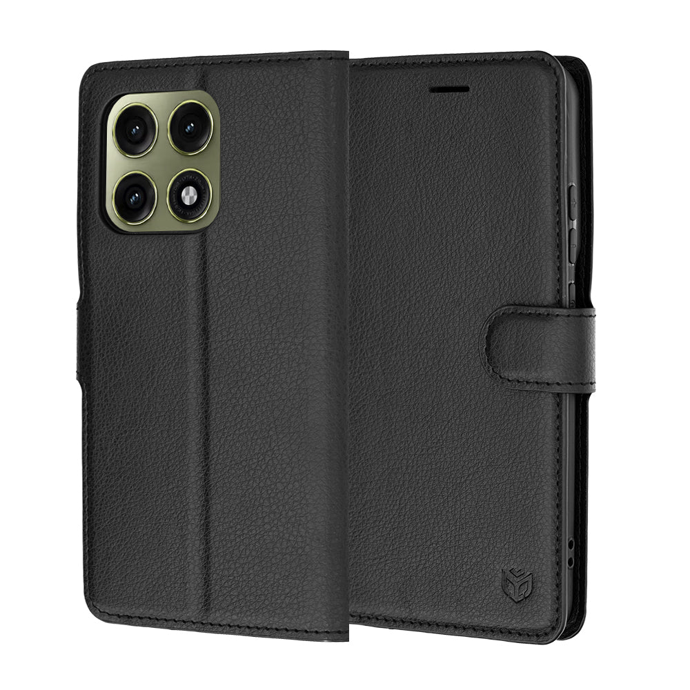 Funda para Motorola Edge 70 Pro, Techsuit, Leather Folio, Negra
