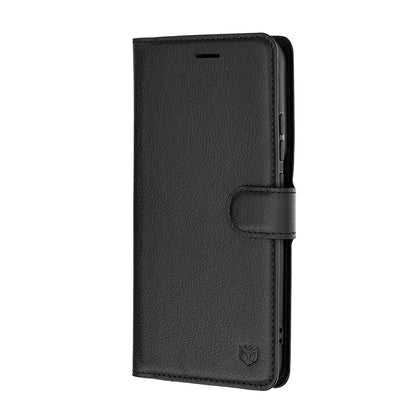 Funda para Motorola Edge 70 Pro, Techsuit, Leather Folio, Negra