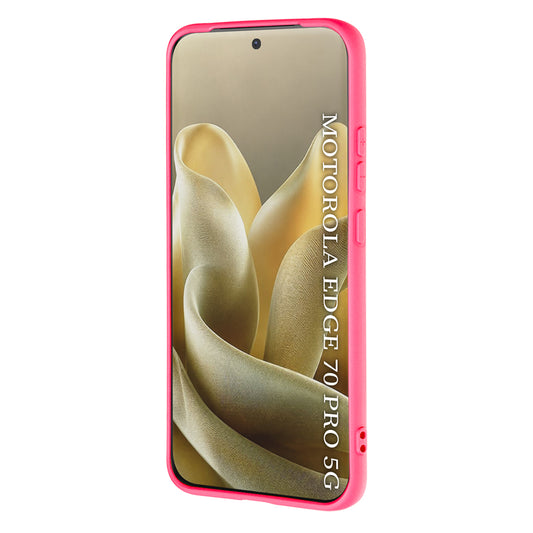 Funda para Motorola Edge 70 Pro, Techsuit, SoftFlex, Rosa Oscuro