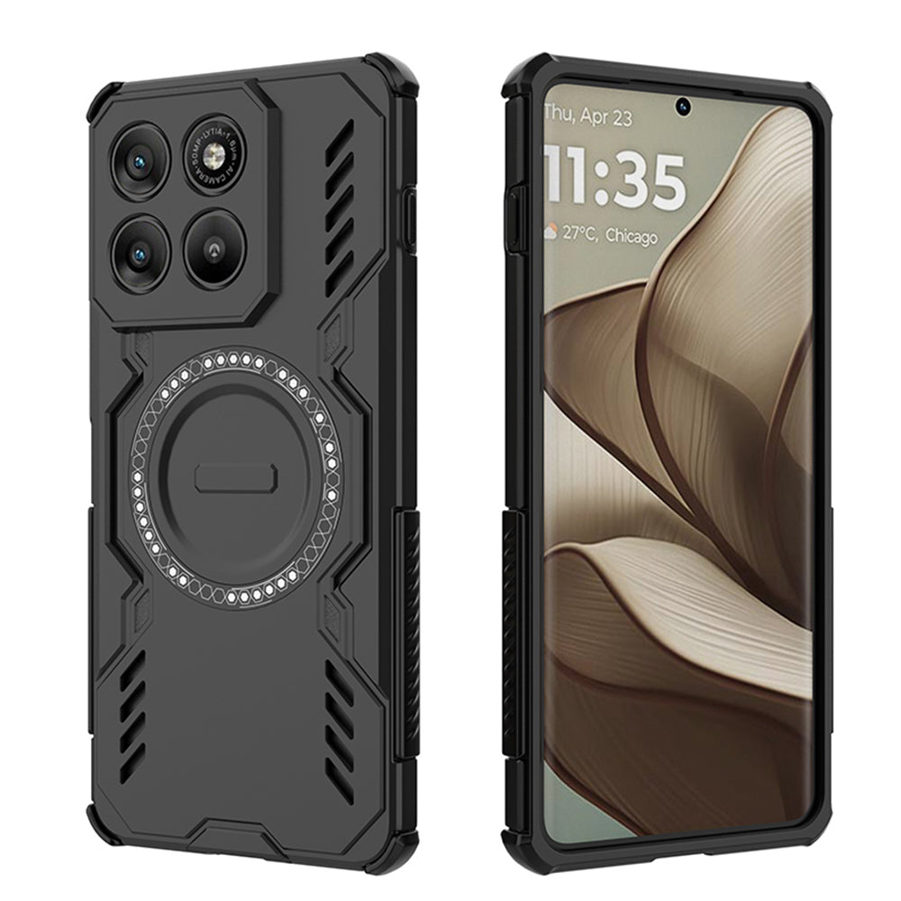 Funda para Motorola Edge 70, Techsuit, ArmorMag, Negra