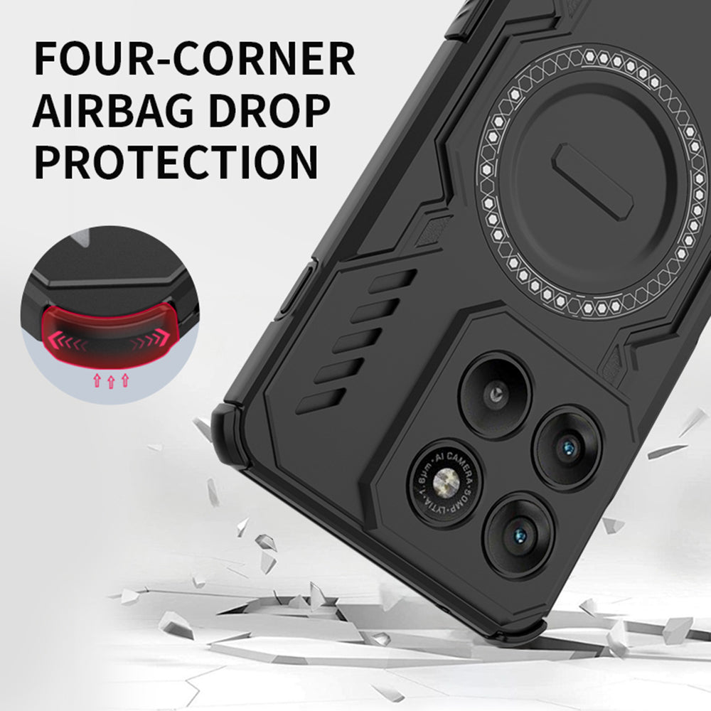 Funda para Motorola Edge 70, Techsuit, ArmorMag, Negra