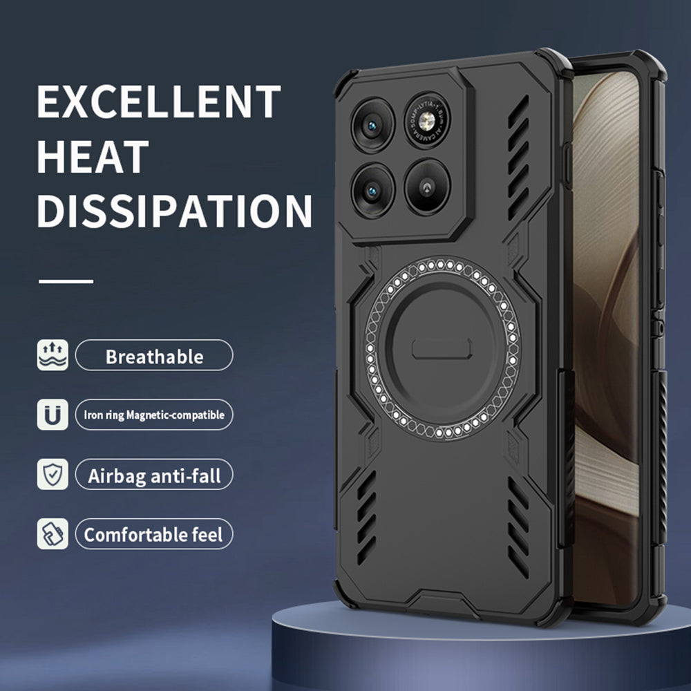 Funda para Motorola Edge 70, Techsuit, ArmorMag, Negra