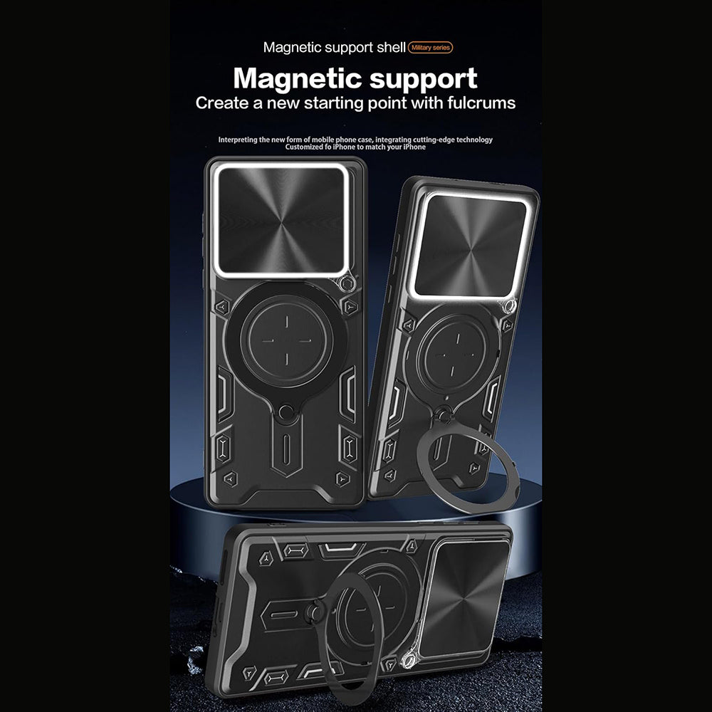 Funda para Motorola Edge 70, Techsuit, CamGuard Pro, Rosa Dorada