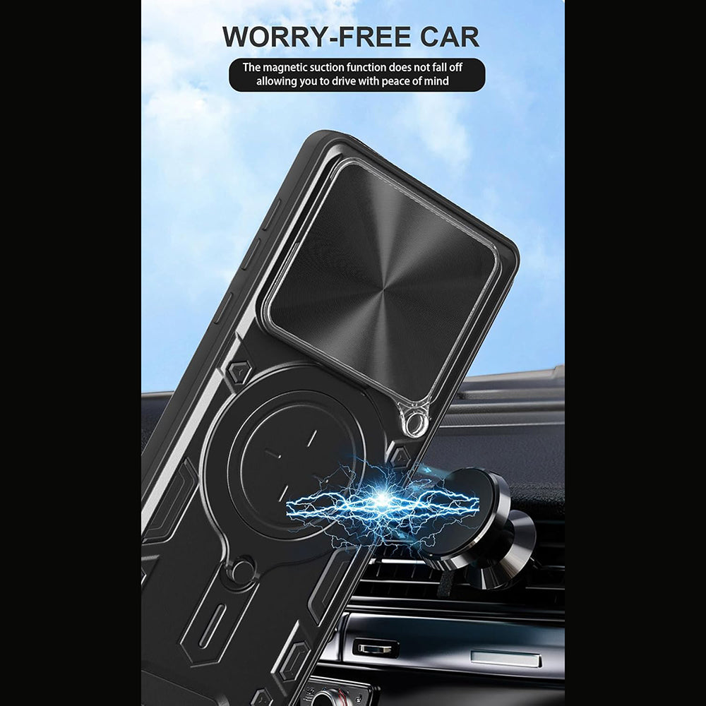 Funda para Motorola Edge 70, Techsuit, CamGuard Pro, Rosa Dorada