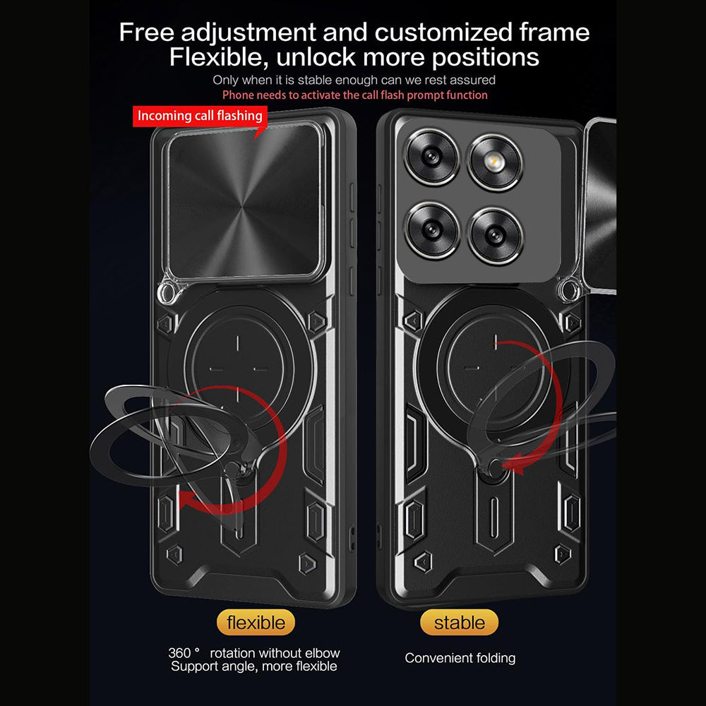 Funda para Motorola Edge 70, Techsuit, CamGuard Pro, Rosa Dorada