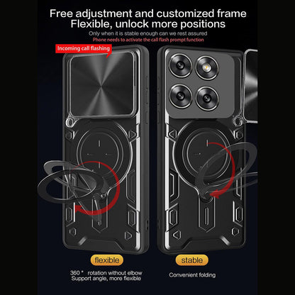 Funda para Motorola Edge 70, Techsuit, CamGuard Pro, Rosa Dorada