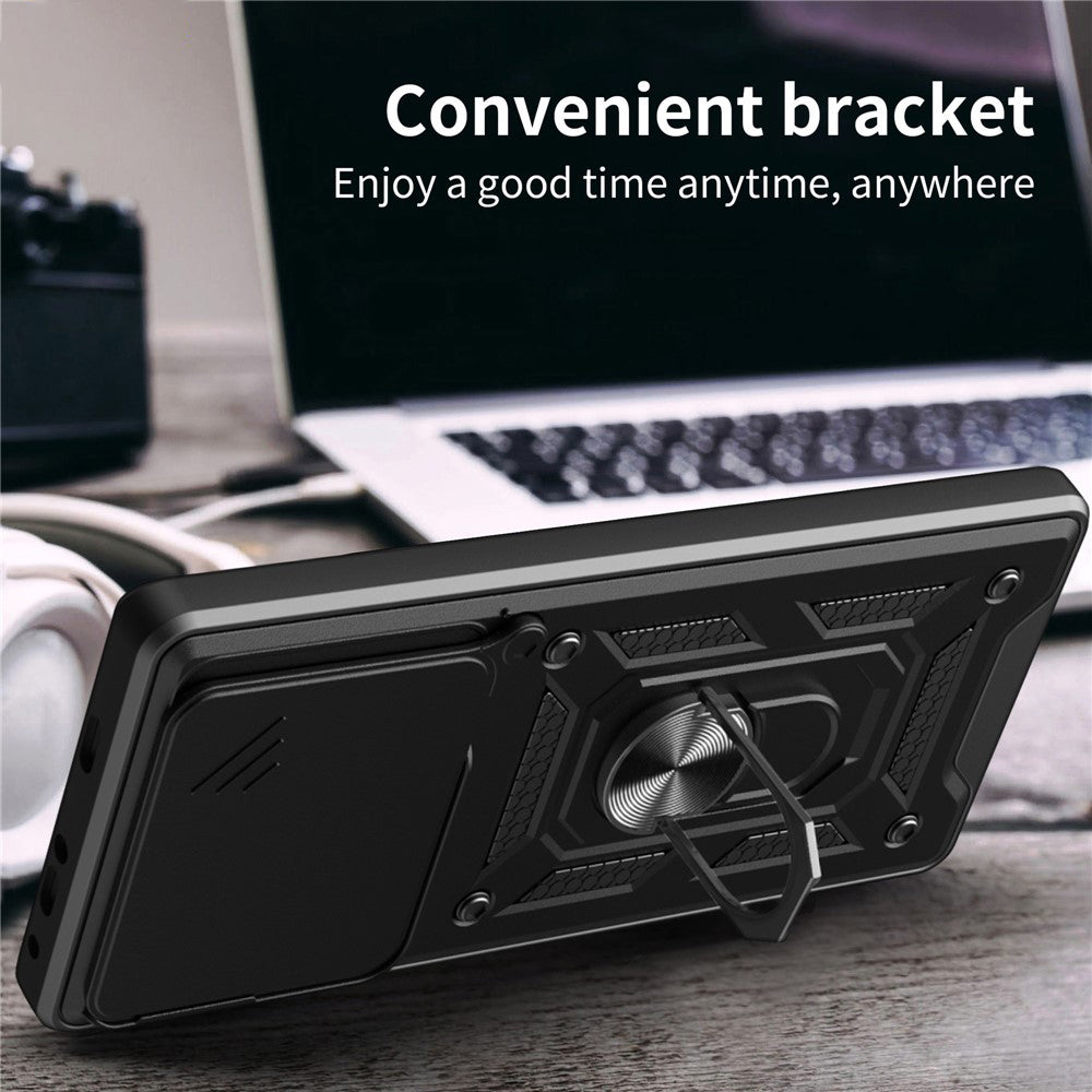 Funda para Motorola Edge 70, Techsuit, CamShield, Azul