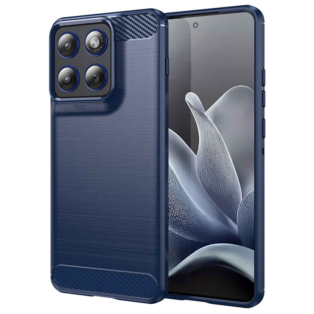 Funda para Motorola Edge 70, Techsuit, Carbono, Azul