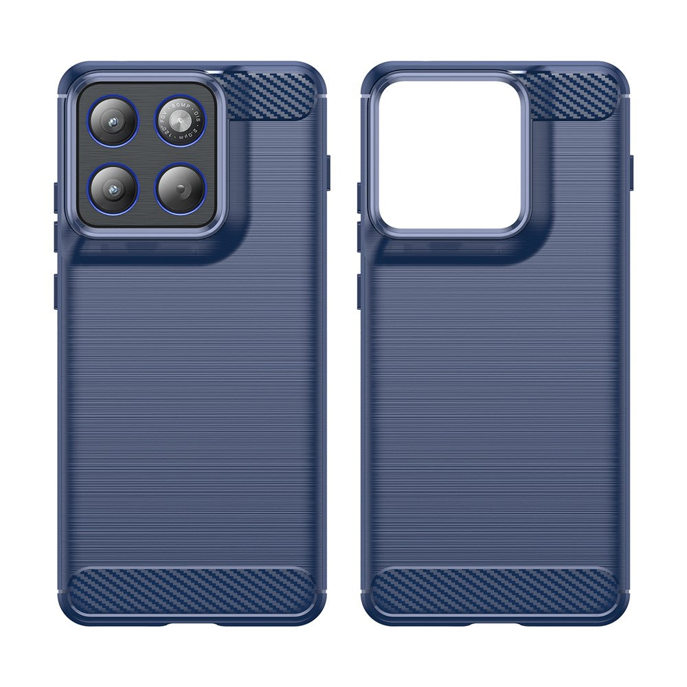 Funda para Motorola Edge 70, Techsuit, Carbono, Azul