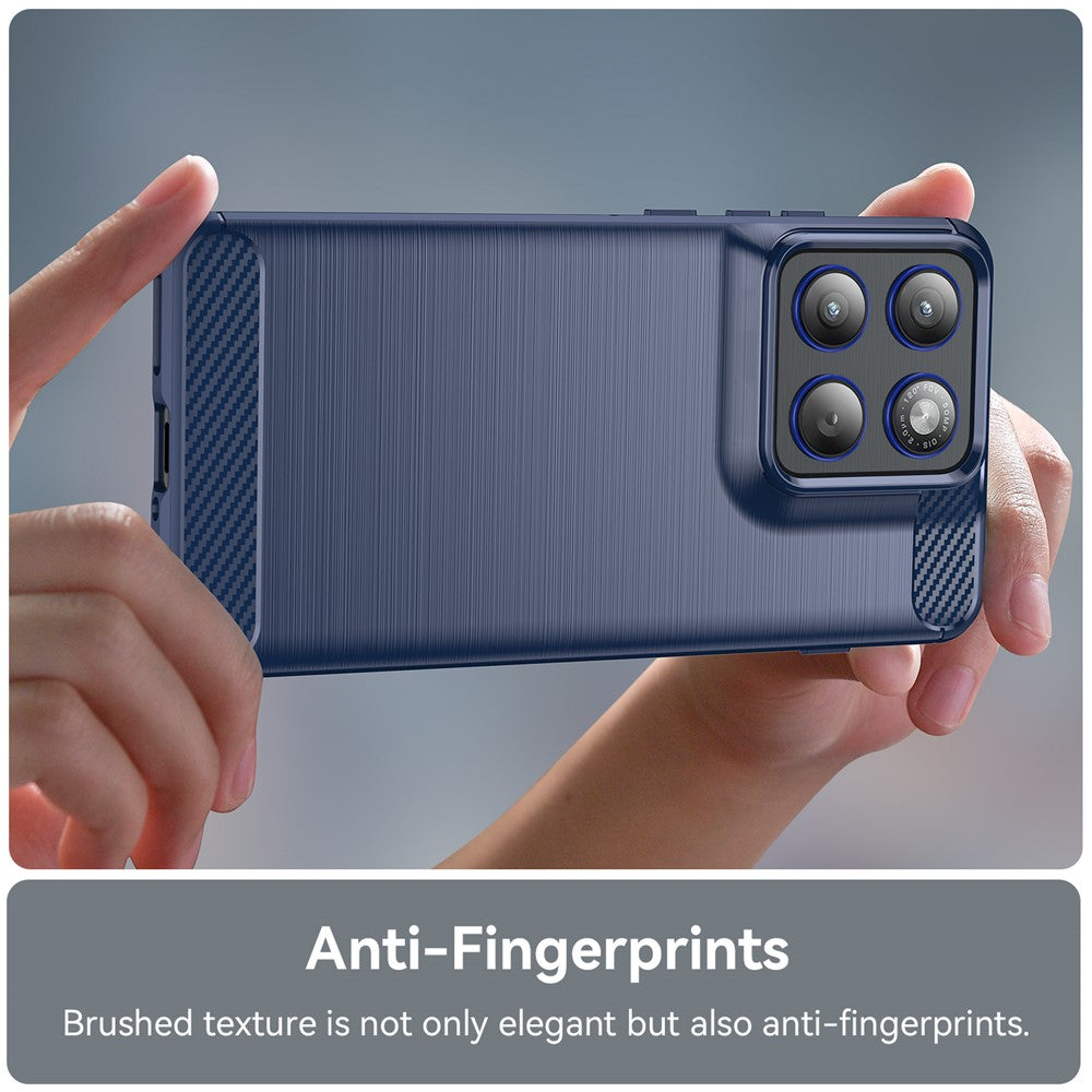 Funda para Motorola Edge 70, Techsuit, Carbono, Azul
