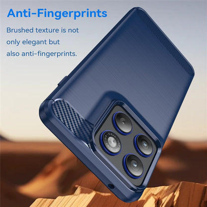Funda para Motorola Edge 70, Techsuit, Carbono, Azul