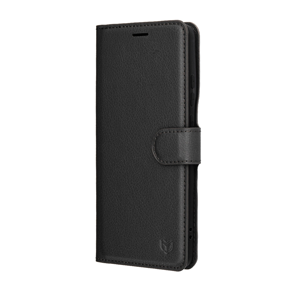 Funda para Motorola Edge 70, Techsuit, Leather Folio, Negra