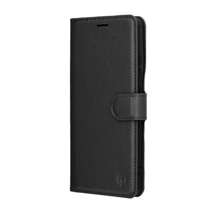 Funda para Motorola Edge 70, Techsuit, Leather Folio, Negra