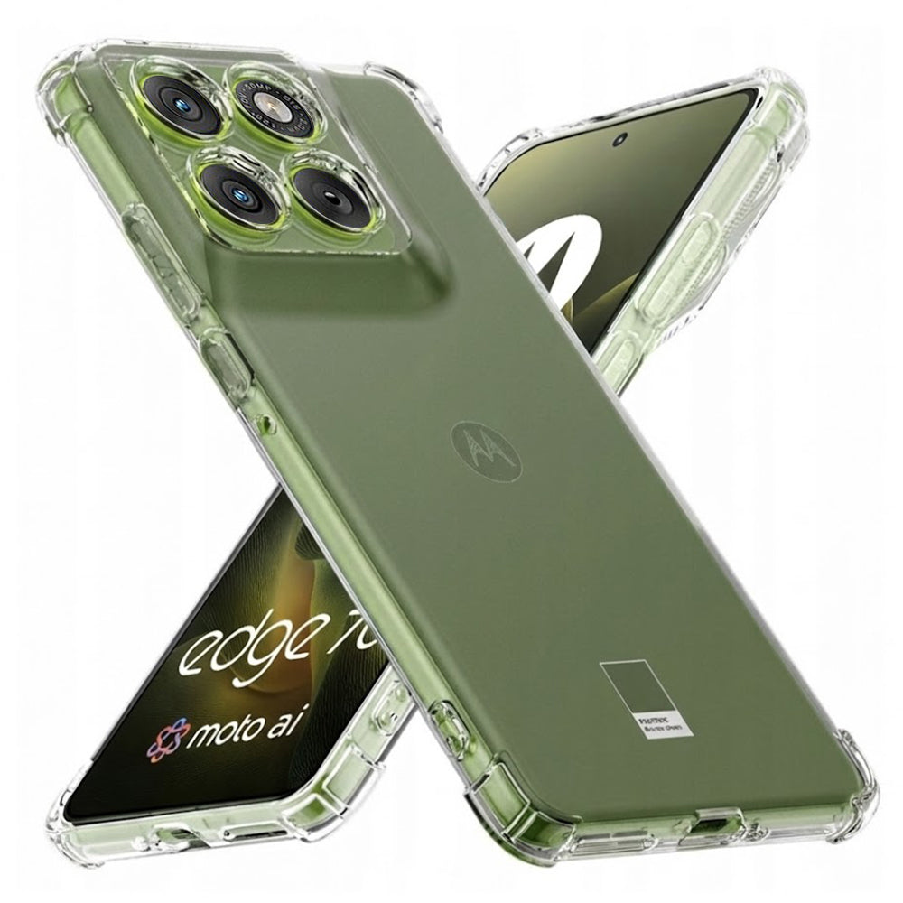 Funda para Motorola Edge 70, Techsuit, Shockproof Clear, Transparente