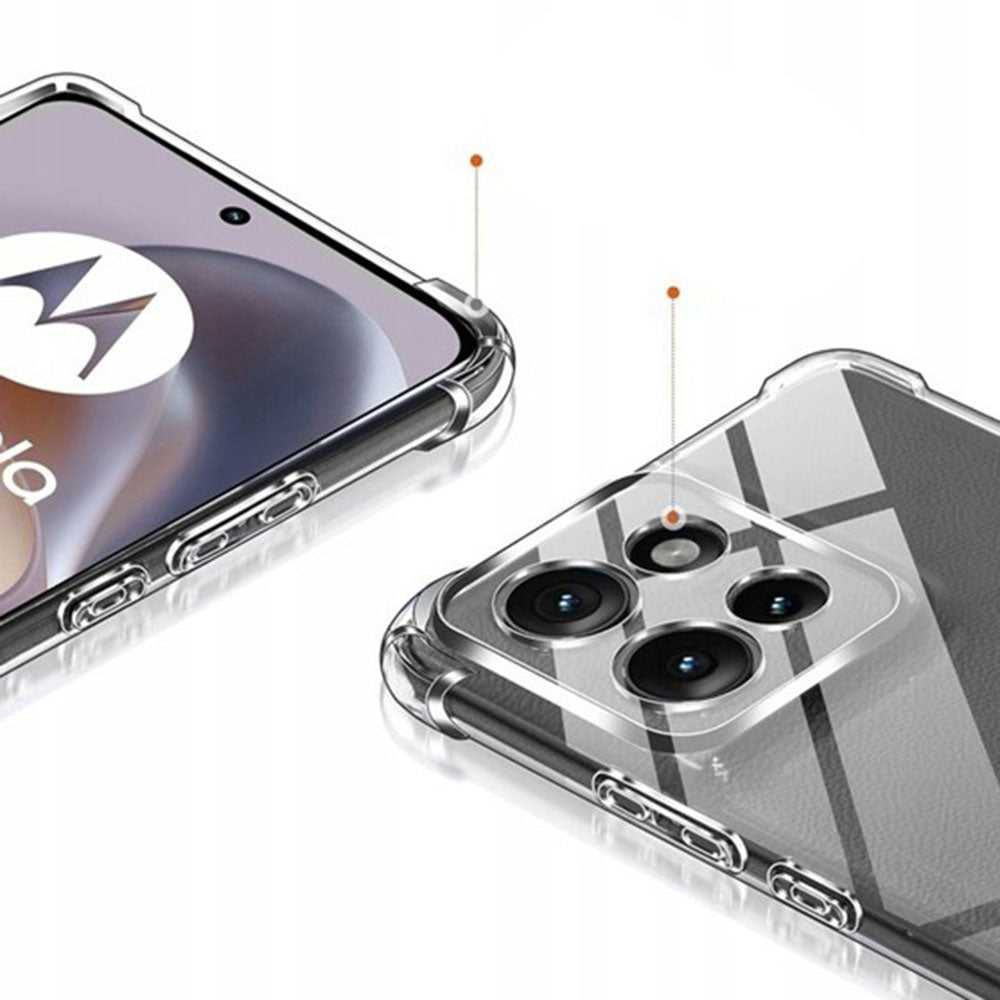 Funda para Motorola Edge 70, Techsuit, Shockproof Clear, Transparente