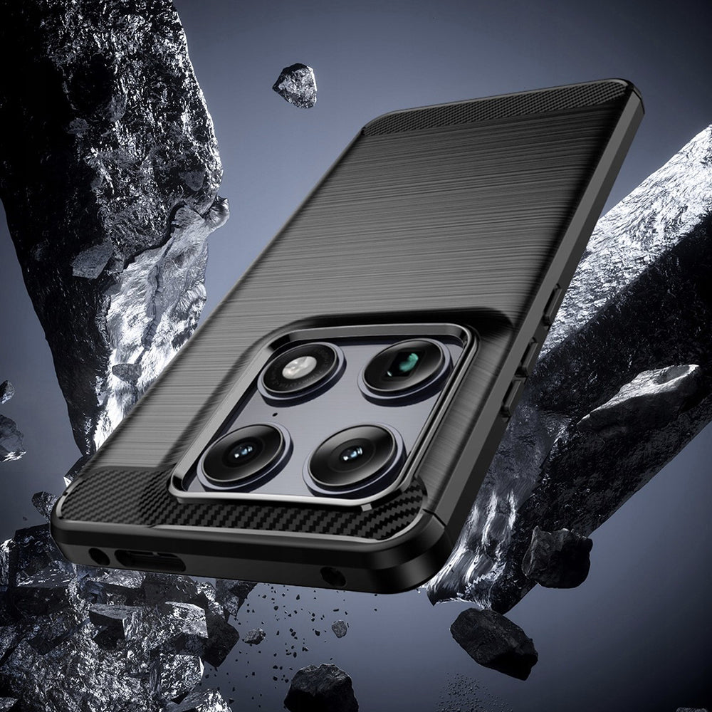 Funda para Motorola Edge 70 Ultra / Signature, Techsuit, Carbono, Negra