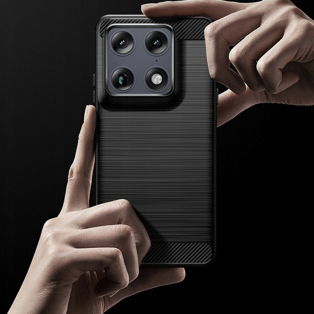 Funda para Motorola Edge 70 Ultra / Signature, Techsuit, Carbono, Negra