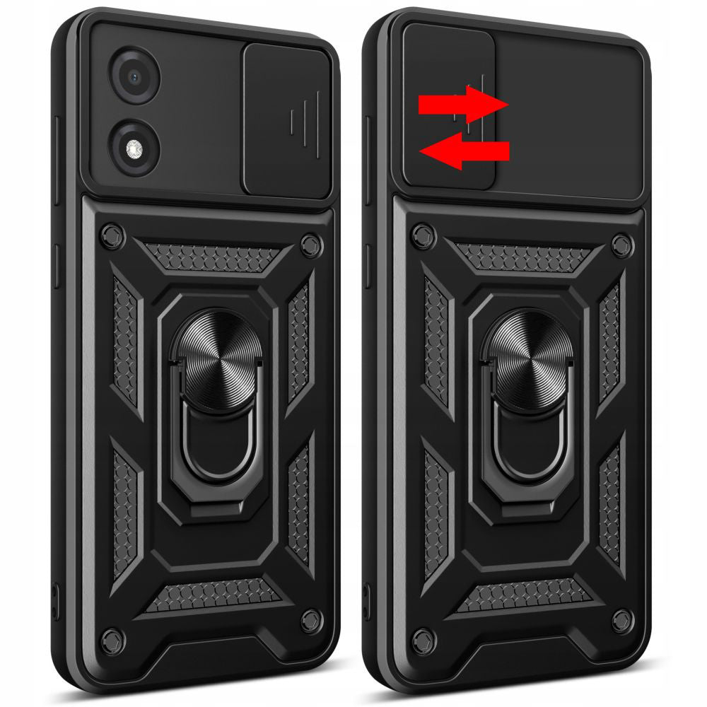 Funda para Motorola Moto E13, Techsuit, CamShield, Negra