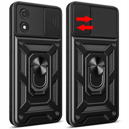 Funda para Motorola Moto E13, Techsuit, CamShield, Negra